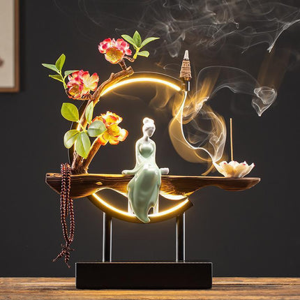 Serenity Flow Ceramic Backflow Incense Burner