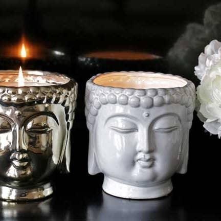 Serenity Glow Buddha 3-Wick Aromatherapy Candle