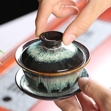 Serenity Ritual: Artisan Porcelain Kung Fu Tea Set for Mindful Moments - Très Elite