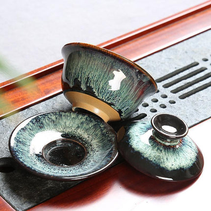 Serenity Ritual: Artisan Porcelain Kung Fu Tea Set for Mindful Moments - Très Elite