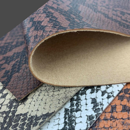 Serpentine Snakeskin Faux Leather Crafting Set - Create Trendy DIY Projects with Ease - Très Elite