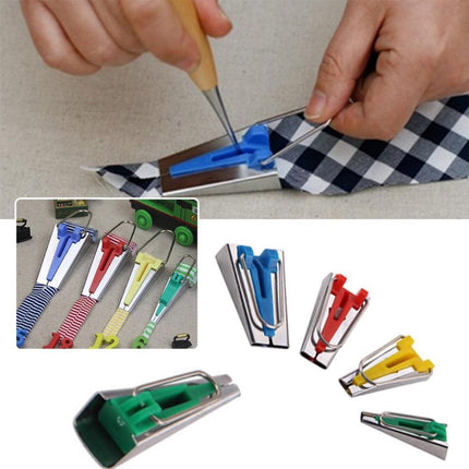 Sewing Made Simple: Comprehensive Bias Tape Maker Kit for Creative Projects - Très Elite