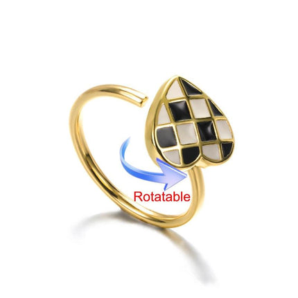 Elegant Four-Leaf Clover Stainless Steel Rings - A Touch of Luck and Style