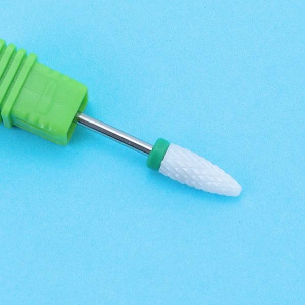 Precision Ceramic Nail Drill Bit Set - Complete Nail Art Tool Collection for Expert Nail Treatments