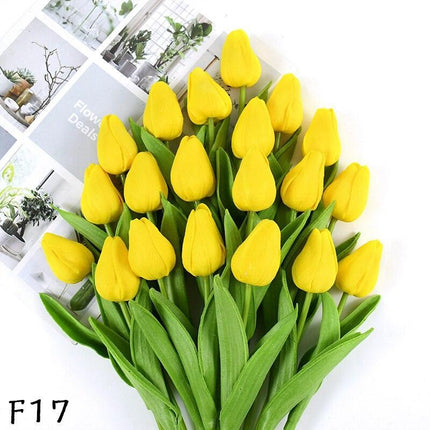 Elegant 31-Piece Faux Tulip Arrangement - Enhance Your Celebrations