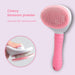 Comfortable Handle Pet Grooming Brush for Long-Haired Dogs