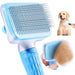 Pet Hair Grooming Tool with Ergonomic Handle for Dogs with Long Hair