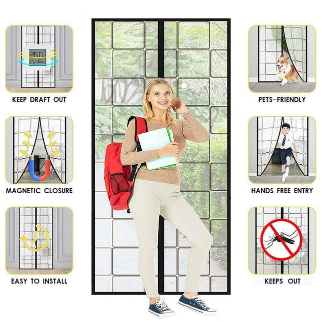 Bug-Barrier Summer Breeze Magnetic Screen - Experience Insect-Free Fresh Air