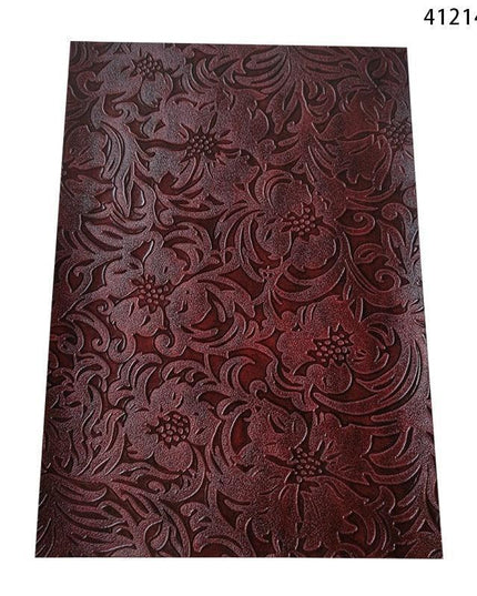 Chic Vintage Embossed Faux Leather Crafting Fabric - Generous 30x135cm Size