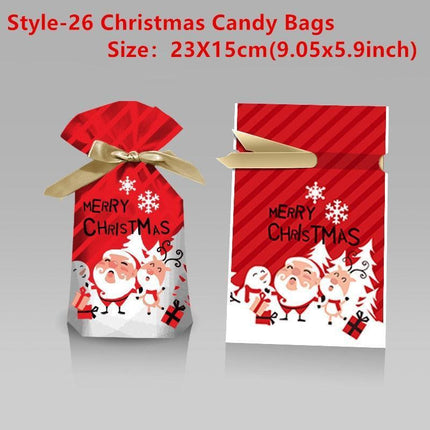 Santa's Festive Treats Gift Bag Set - 5-Piece Collection