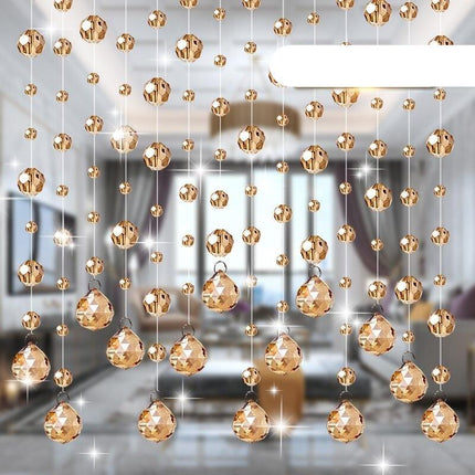 Elegant Crystal Beaded Room Divider Curtain for Luxurious Home Aesthetics