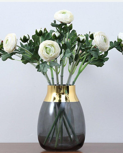 Chic Silk Peony Flower Set: 5 Stunning Artificial Bouquets for Any Celebration