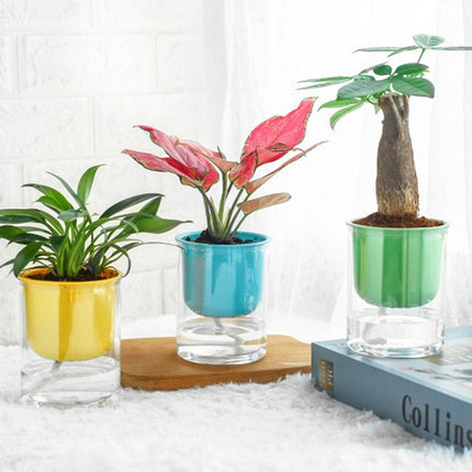 Smart Self-Watering Indoor Planter Pot - Eco-Friendly PET Construction