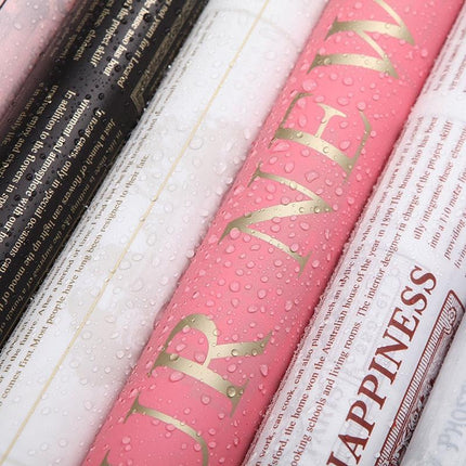 Elegant Floral Lettering Gift Wrap Set for Mother's Day: 20 Waterproof Sheets