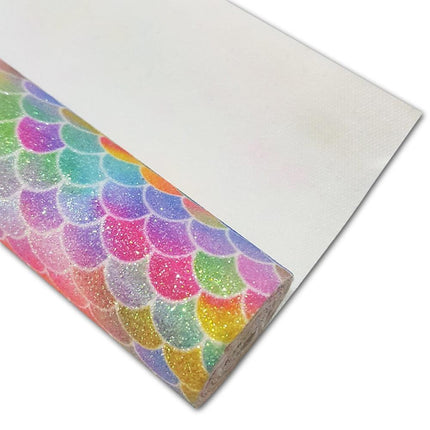 Sparkling Mermaid Glitter Fabric for Enchanting DIY Creations!