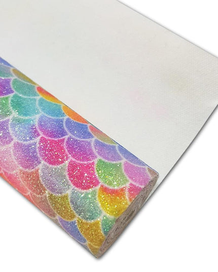 Sparkling Mermaid Glitter Fabric for Enchanting DIY Creations!