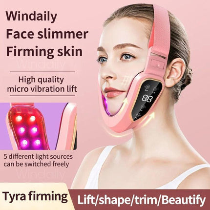 Radiant Contour Facial Sculpting Device: Advanced LED Light Therapy & Intelligent Massage Features