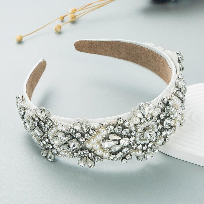 Glimmering Botanica Rhinestone Hair Hoops: Elegant Hair Ornaments for Fashionable Ladies and Teens