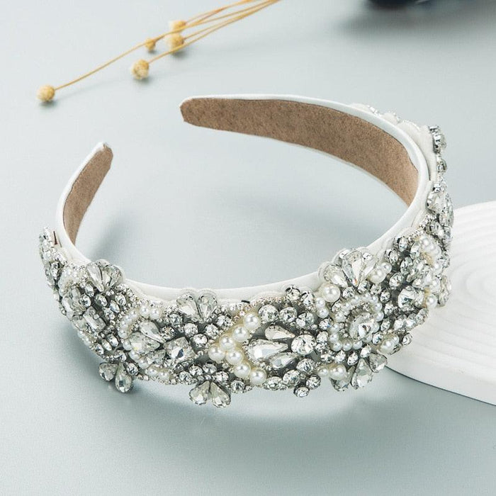 Sparkling Botanica Rhinestone Hair Hoops: Luxurious Hair Accessories for Stylish Women and Girls