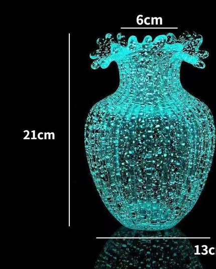 Enchanting Solar-Illuminated Glass Vase Collection for Elegant Home Decor