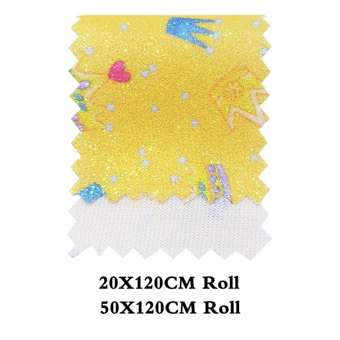 Jumbo Crown Sparkle Glitter Fabric Roll - Extra Large Crafting Material