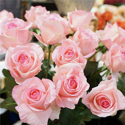Exquisite Lifelike Rose Display - Premium Floral Decor for Elegant Spaces