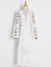Chic V-Neck Flare Sleeve White Pullover Dress | Women's Elegant Backless High Waist Mid-Length Dress