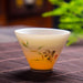 Crane Design Mutton Fat Jade Tea Cup Set - Luxury Choice for Tea Lovers