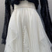 Elegant Pearl-Embellished Korean Party Skirt with High Elastic Waist