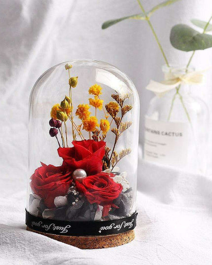 Timeless Blossom - Captivating Rose Preserved in Glass Dome
