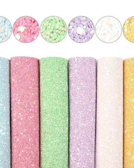 Sparkling Synthetic Leather Crafting Set with Innovative Cutting Techniques