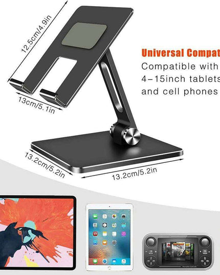 Adjustable Ergonomic Metal Stand for Phones and Tablets - Optimize Your Device Interaction