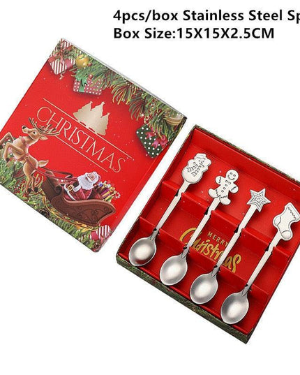 Joyful Holiday Spoon Set for Festive Dining