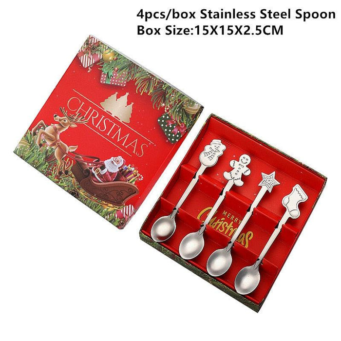 Festive Christmas Spoons Set: Elevate Your Holiday Dining Experience