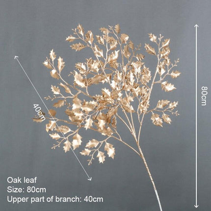 Elegant Golden Maple Leaf Home Decor Accent - Stunning Decorative Piece