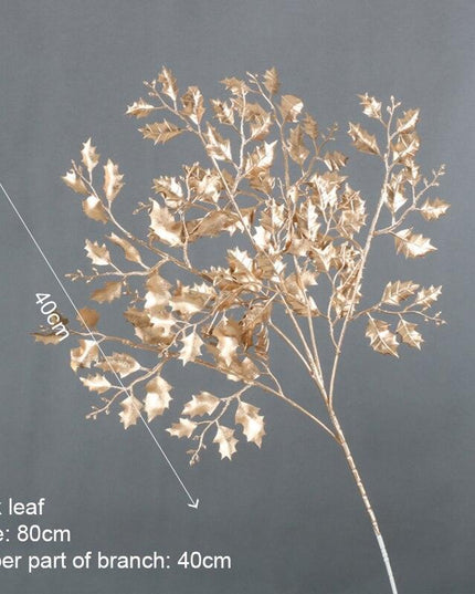 Elegant Golden Maple Leaf Home Decor Accent - Stunning Decorative Piece