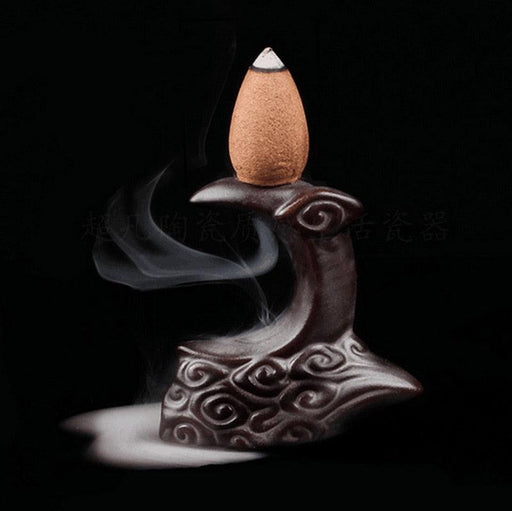 Dragon Serenity Backflow Incense Burner for Peaceful Home & Office Vibes