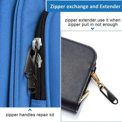 Sustainable Zipper Repair Kit - 5-Piece Eco-Friendly Pull Tab Set