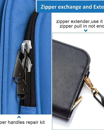 Sustainable Zipper Repair Kit - 5-Piece Eco-Friendly Pull Tab Set