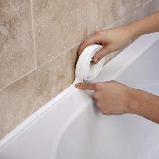 PVC Waterproof Wall Sticker Self Adhesive Sink Stove Crack Strip Kitchen Bathroom Bathtub Corner Sealant Tape Wall Decoration-Tools & Home Improvement›Hardware›Adhesives & Sealers›Tapes-Très Elite-Gray-100x2.2cm-Très Elite