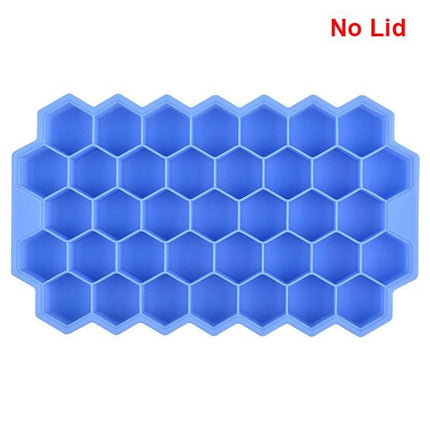 Vibrant Honeycomb Silicone Ice Cube Mold - Ideal for Cocktails and Frozen Delights