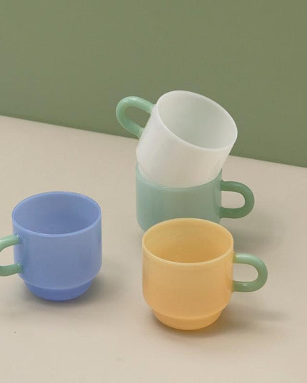 Elegant Jade Glass Mug - Timeless 8oz Tea and Coffee Cup