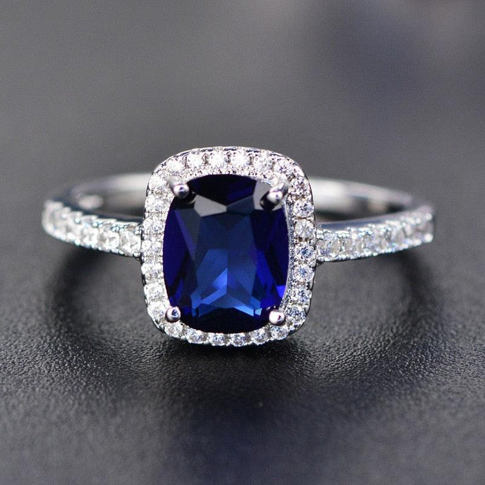 Sparkle and Shine in Sterling Silver Sapphire Rings