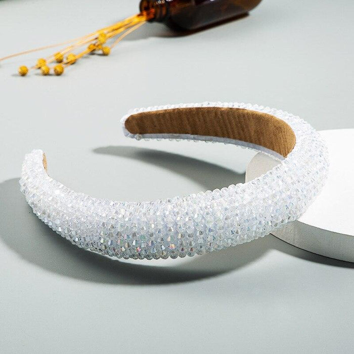 Glimmering Botanica Rhinestone Hair Hoops: Elegant Hair Ornaments for Fashionable Ladies and Teens