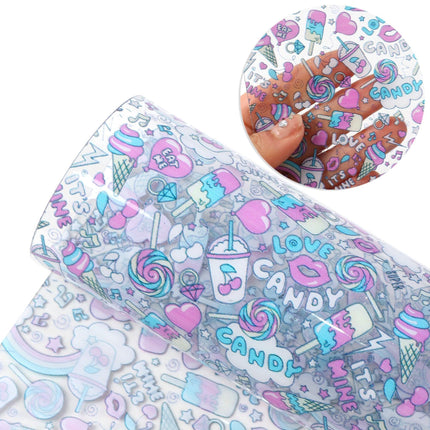 Bunny Egg Design Faux Leather Craft Sheets for Creative DIY Projects