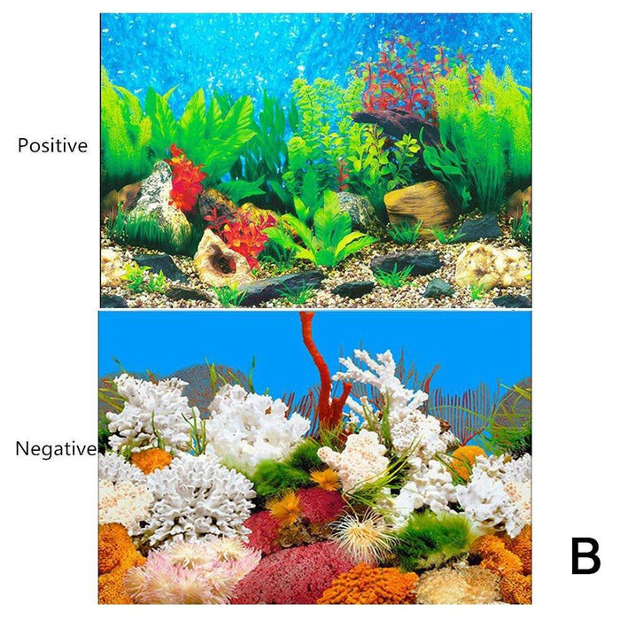 Underwater Oasis 3D Aquarium Decor Sticker Set: Transform Your Fish Tank