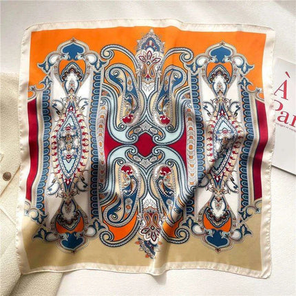 Elegant Leopard Print Silk-like Scarf: Elevate Your Style Game