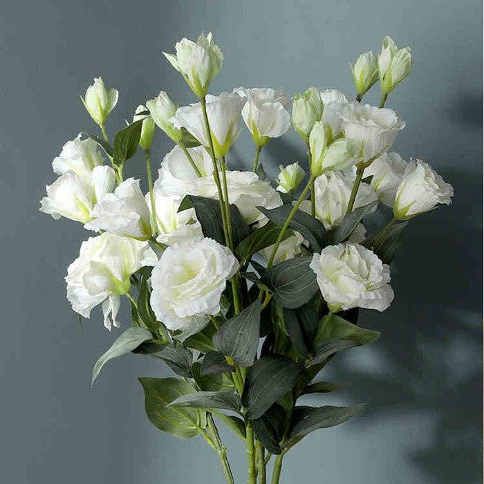 Silk Eustoma Bouquet: Luxurious Artificial Flowers for Elegant Event Decor