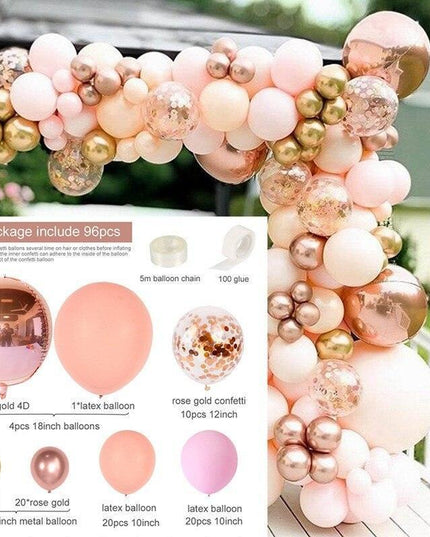 Elegant Blue Macaron Balloon Arch Kit - Transform Your Celebrations with Luxurious Style