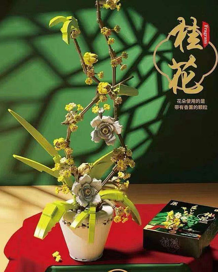 Creative Osmanthus Fragrans Orchid Floral Arrangement Kit for All Ages